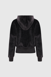 Ailpein Fermuarlı Kapüşonlu Uzun Kollu Üst